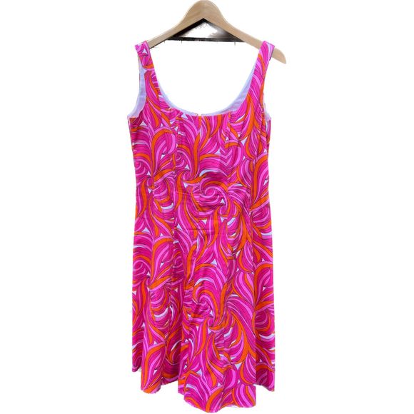 Super Mod dress from London Times, sz 12, Fit & Flare, cotton/spandex, EUC! - Picture 1 of 5